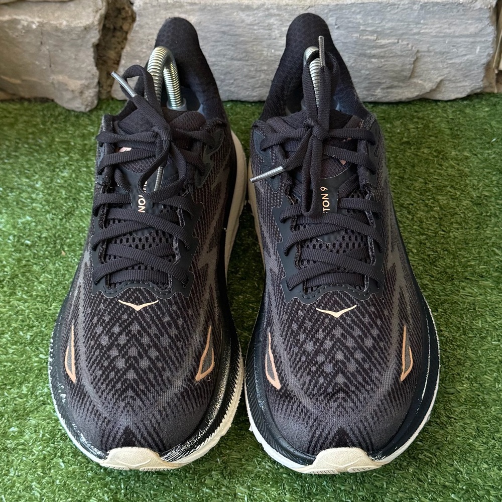 Hoka One One Black Clifton 9 Women’s Sneakers - Picture 3 of 12